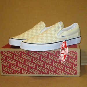 Vans Classic Slip-On  (Checkerboard) Classic White